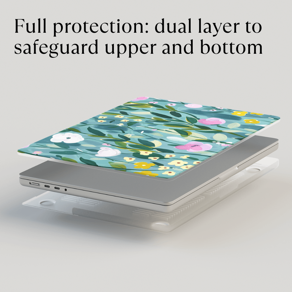 Laptop Hard Case - Floral Print - Mimoriva