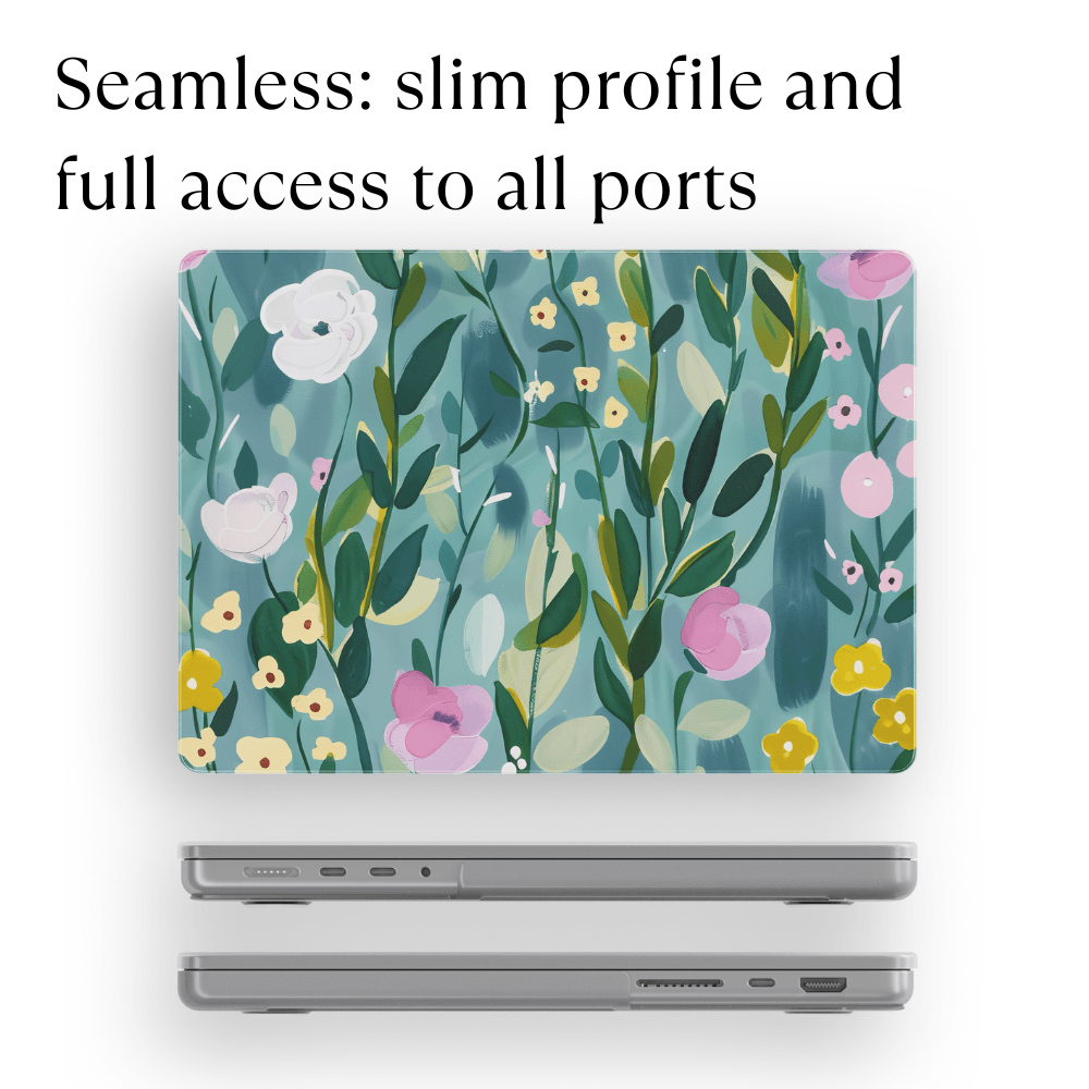 Laptop Hard Case - Floral Print - Mimoriva