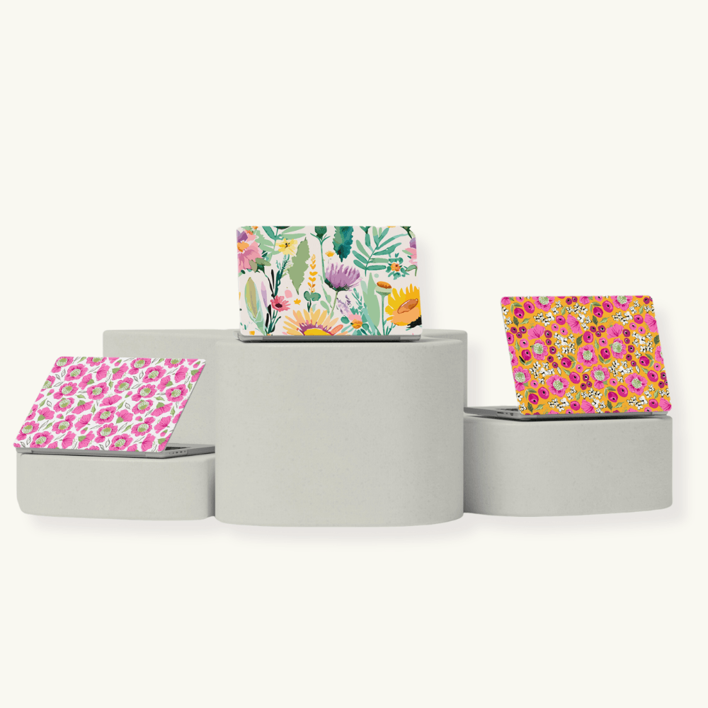 Laptop Hard Case - Floral Print - Mimoriva
