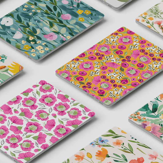 Laptop Hard Case - Floral Print - Mimoriva