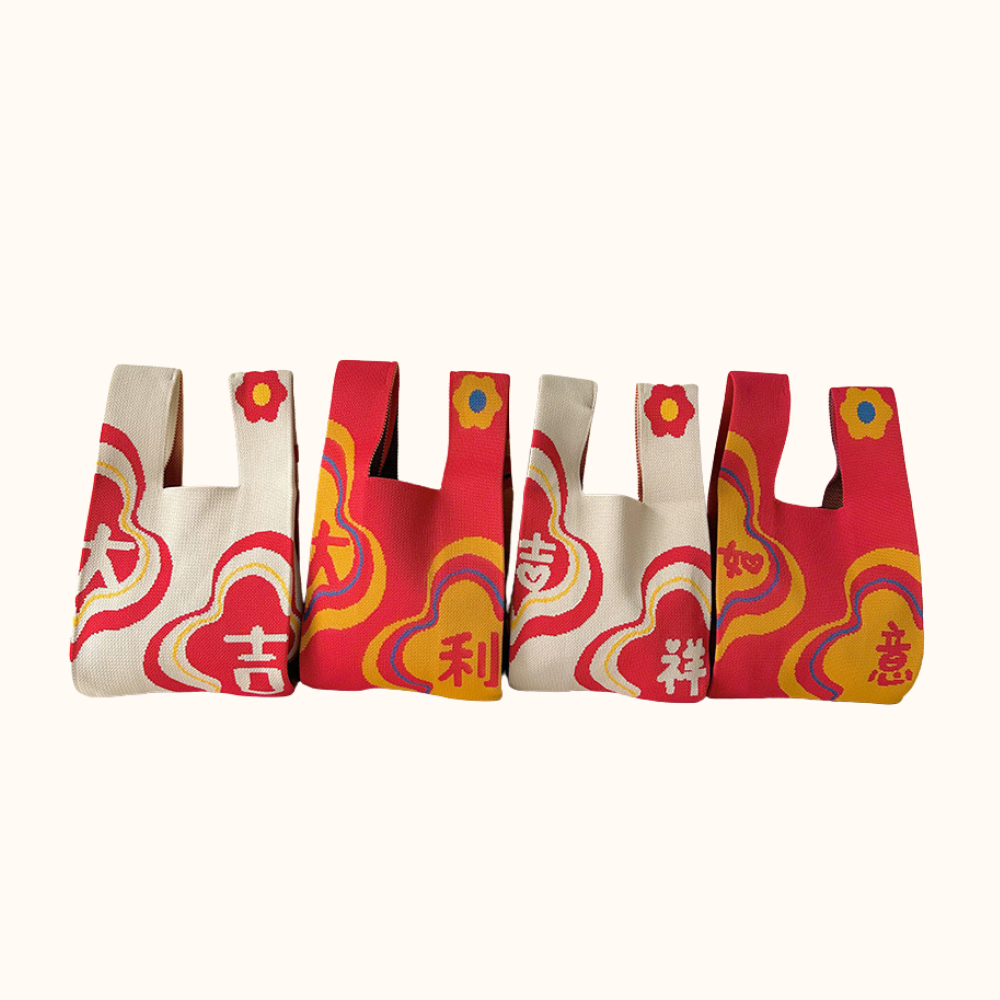CNY Mandarin Orange Carrier Bag