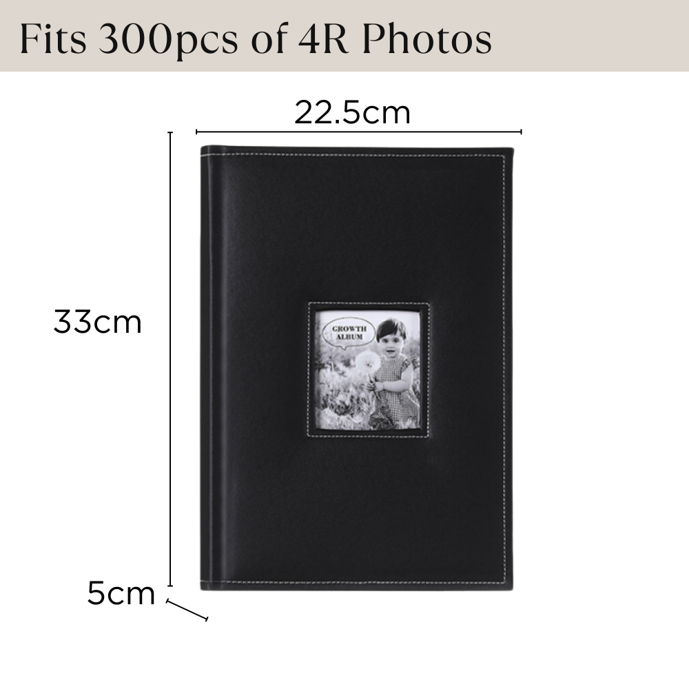 4R PU Leather Album - 300 Pockets